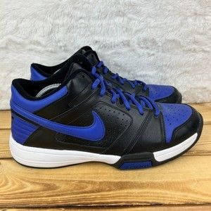 Nike Zoom Rebound 2008 Mens Size 10 Mid Blue Black Basketball Sneakers